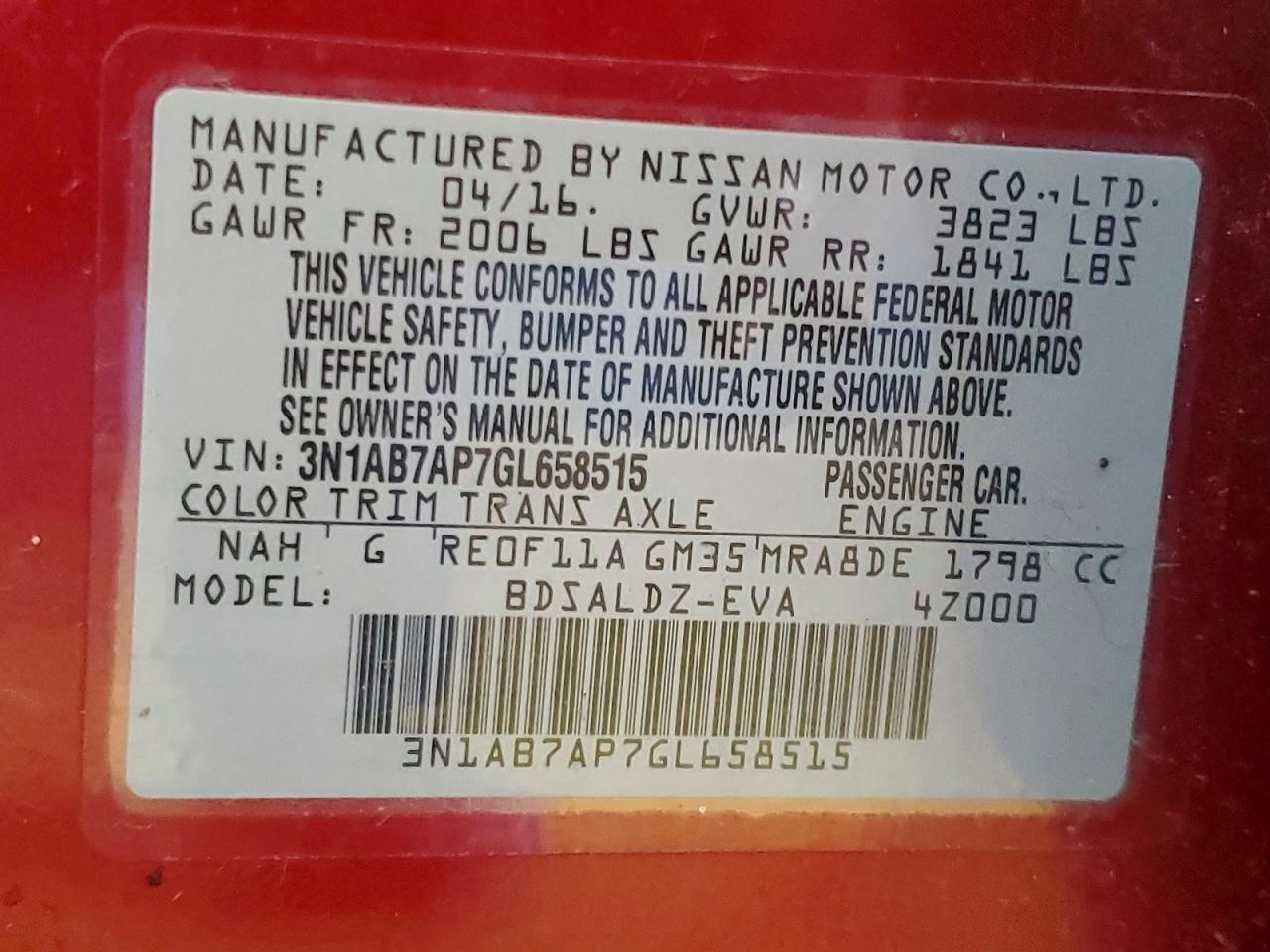 Nissan Sentra Sv