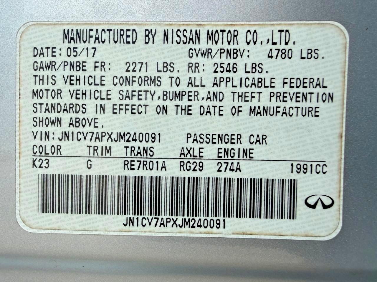 INFINITI Q50 2.0t L 2.0t Luxe