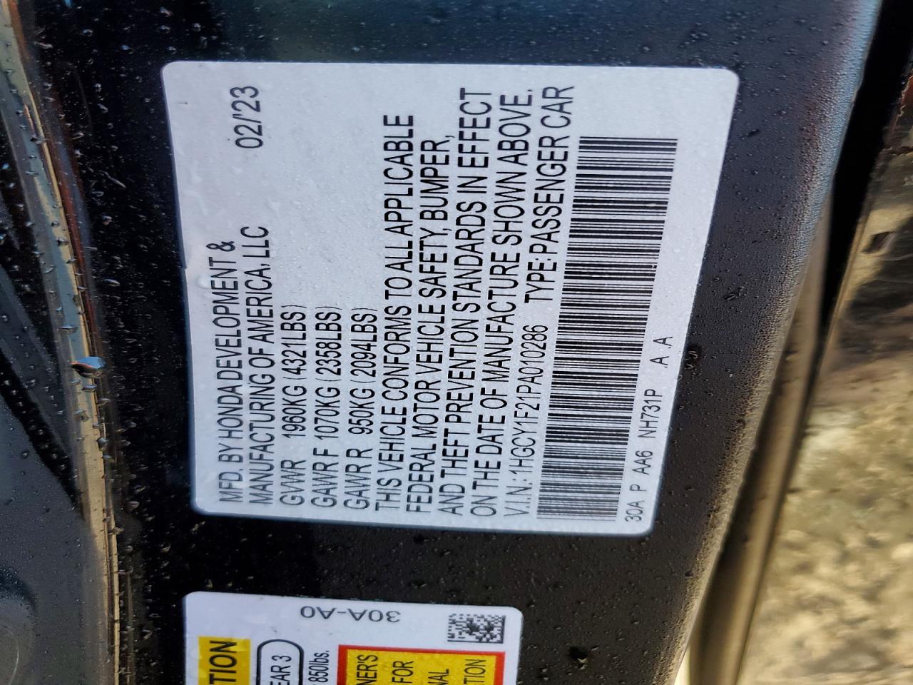 Honda Accord Lx