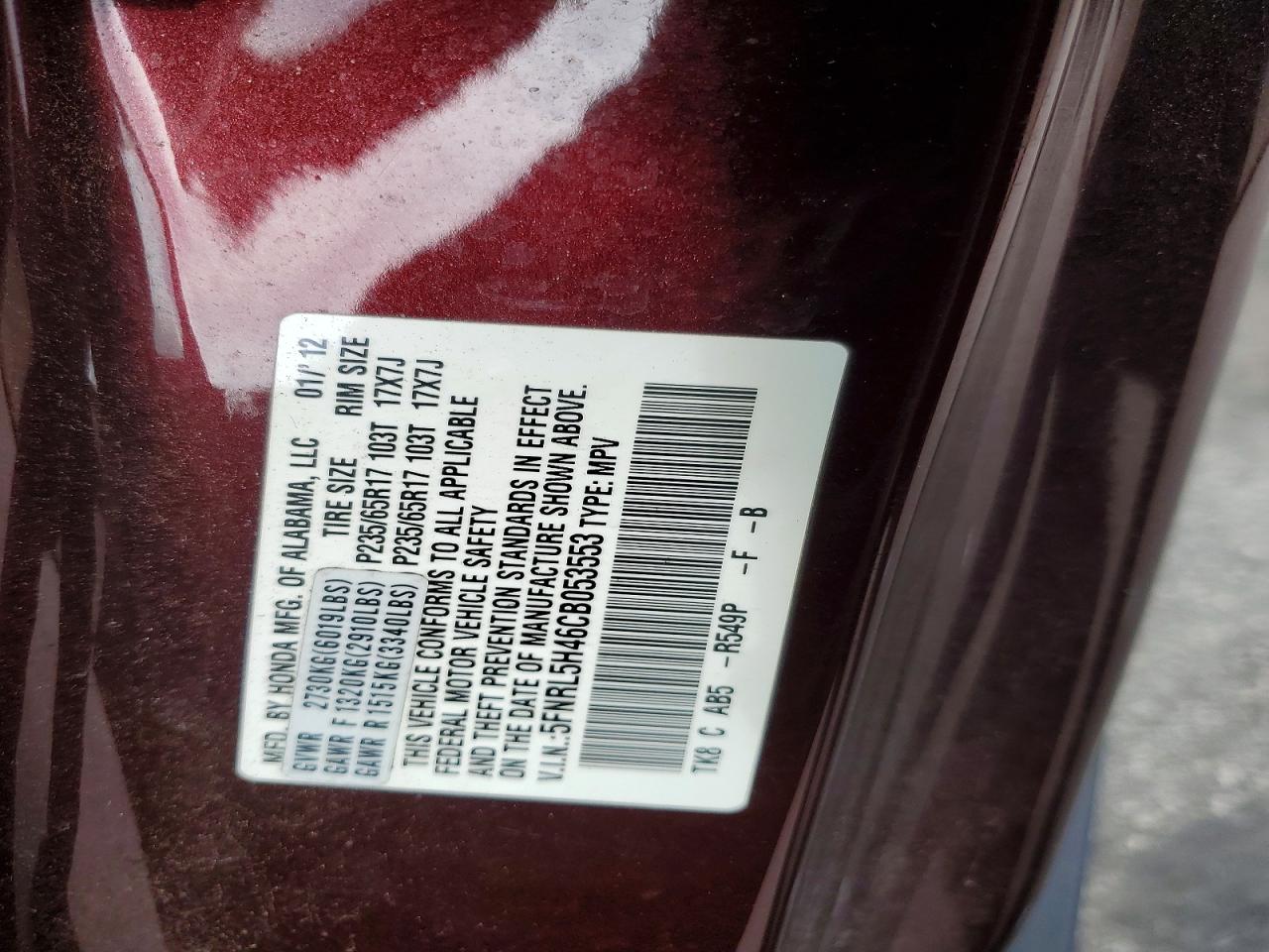 Honda Odyssey Ex