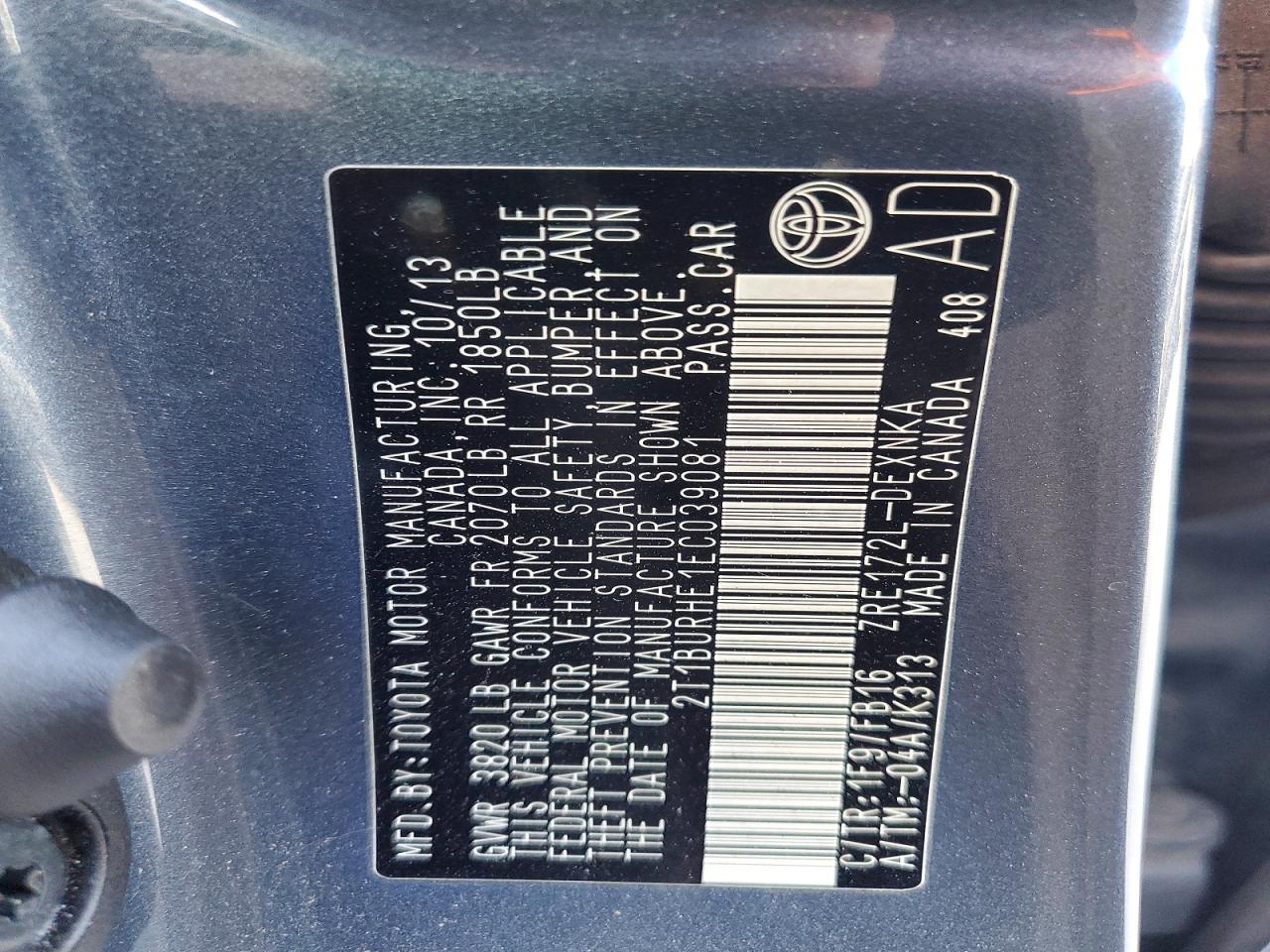 Toyota Corolla Le