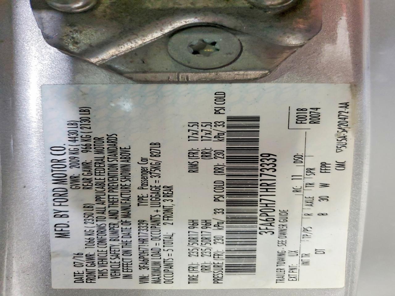 Ford Fusion Se