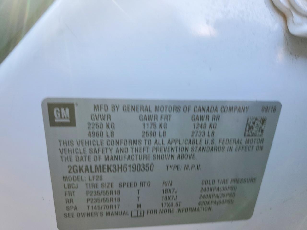 GMC Terrain Sle