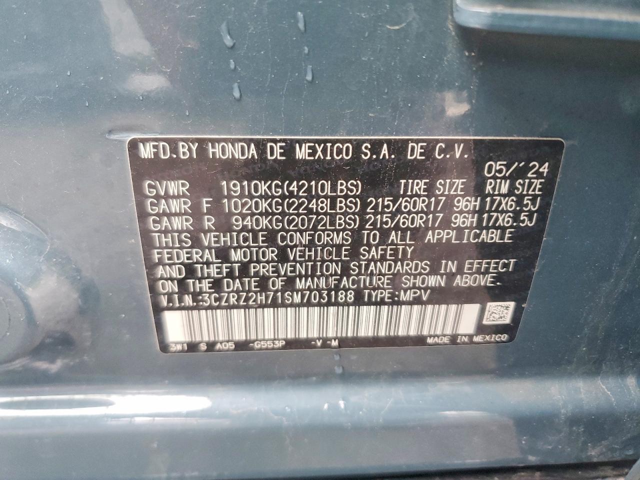 Honda HR-V Exl