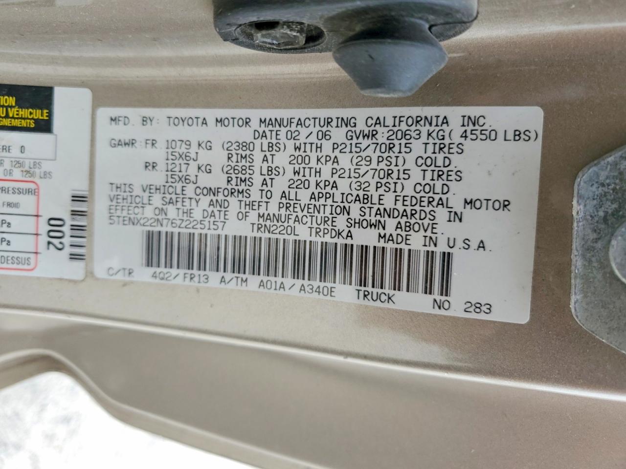 Toyota Tacoma Base