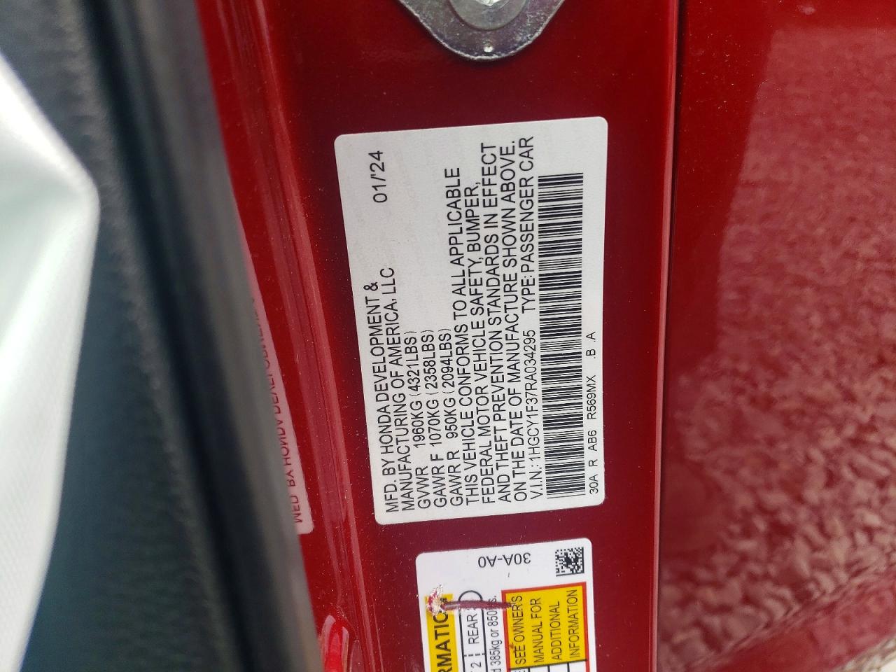 Honda Accord Ex