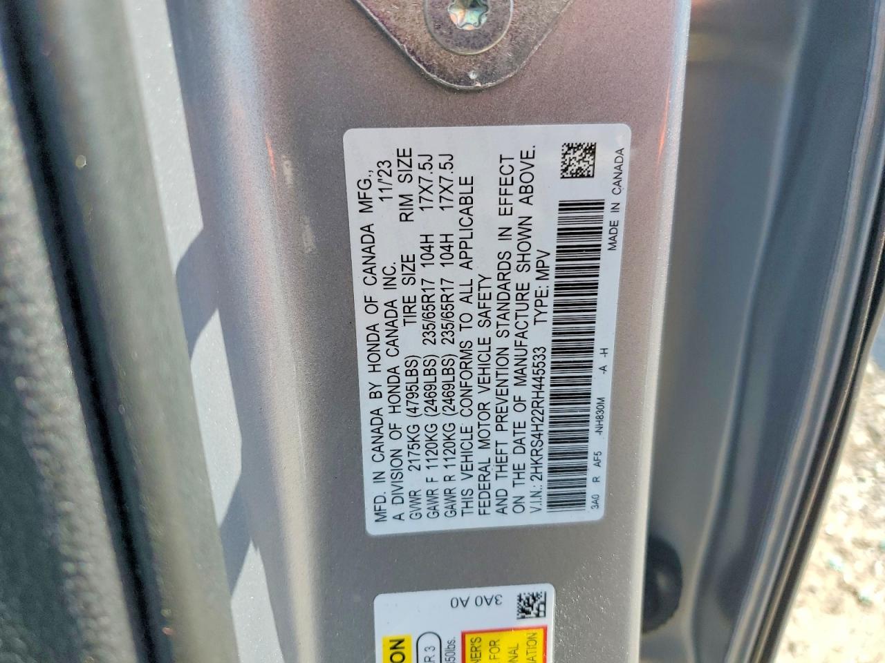 Honda Crv Lx