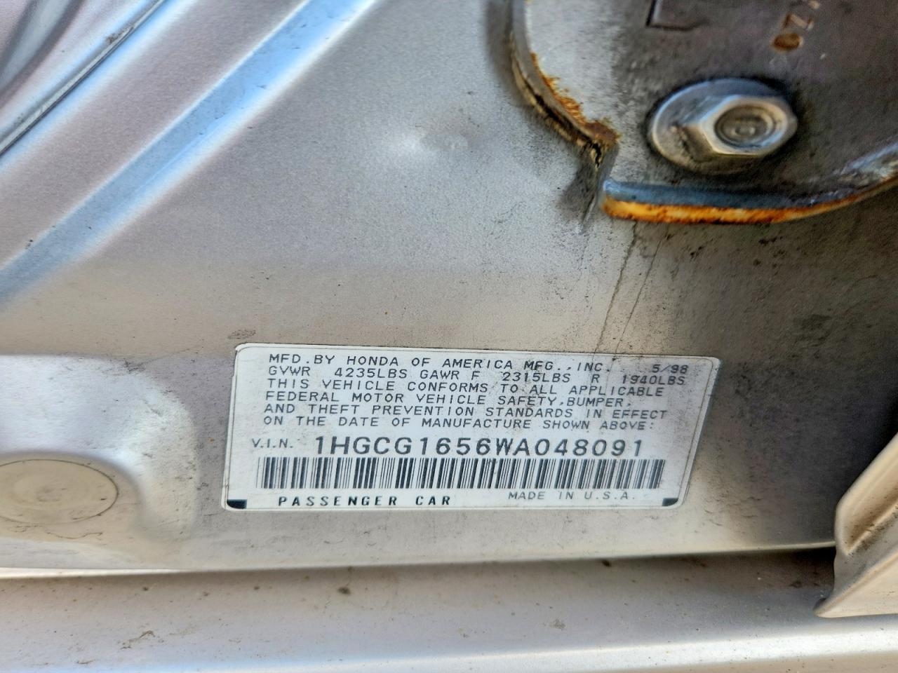 Honda Accord Ex