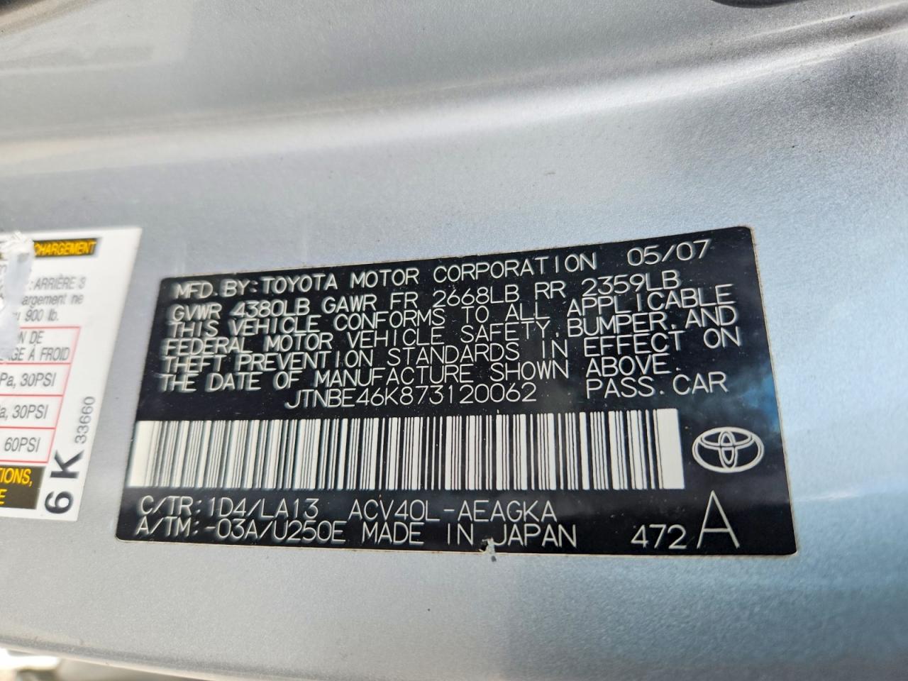 Toyota Camry Xle
