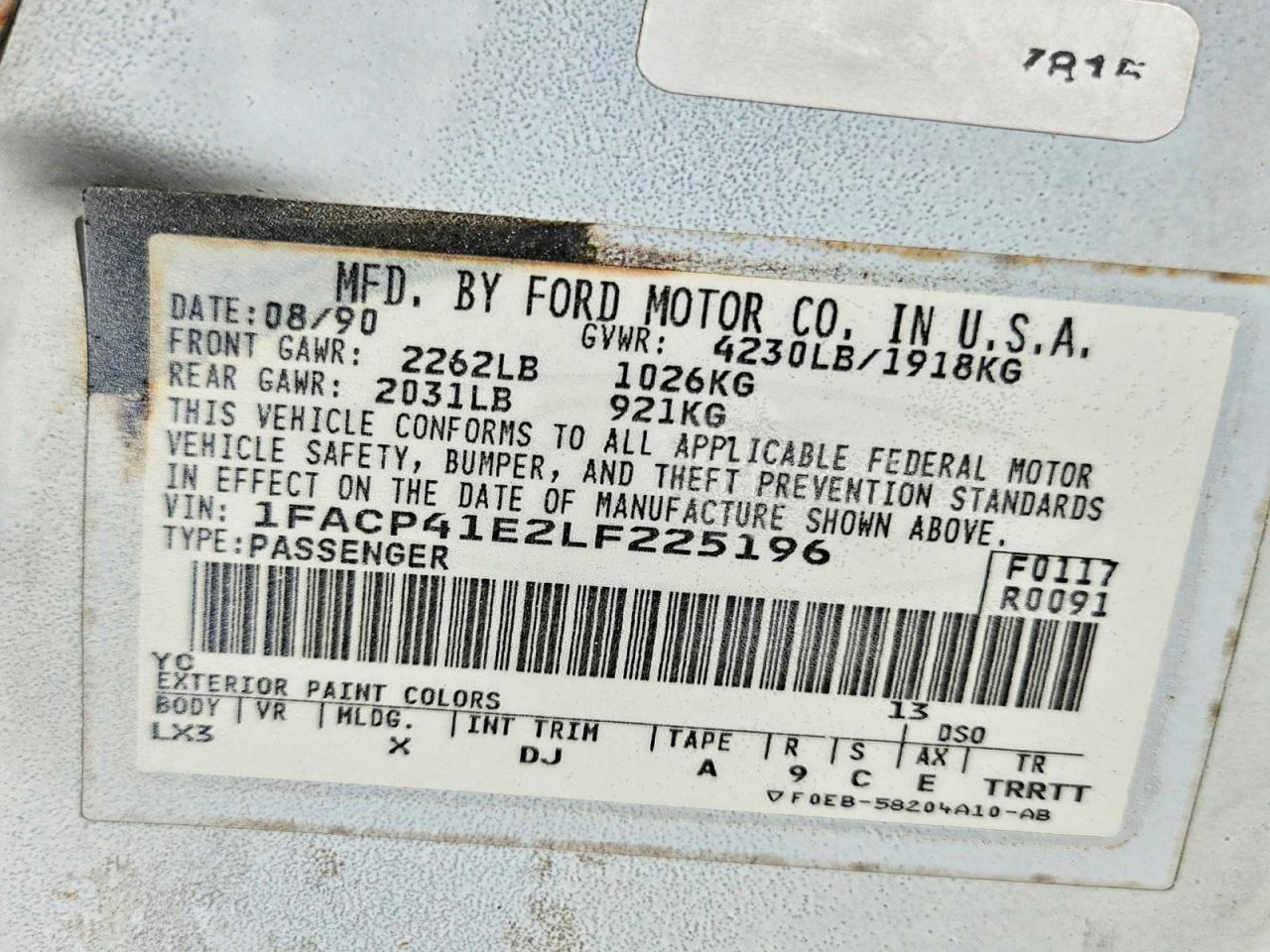 Ford Mustang Lx