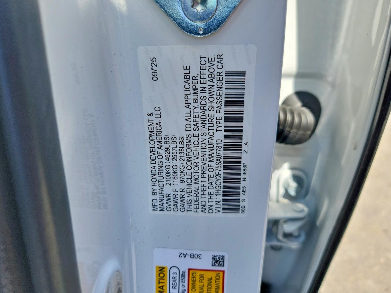 Honda Accord Hybrid Sport-l