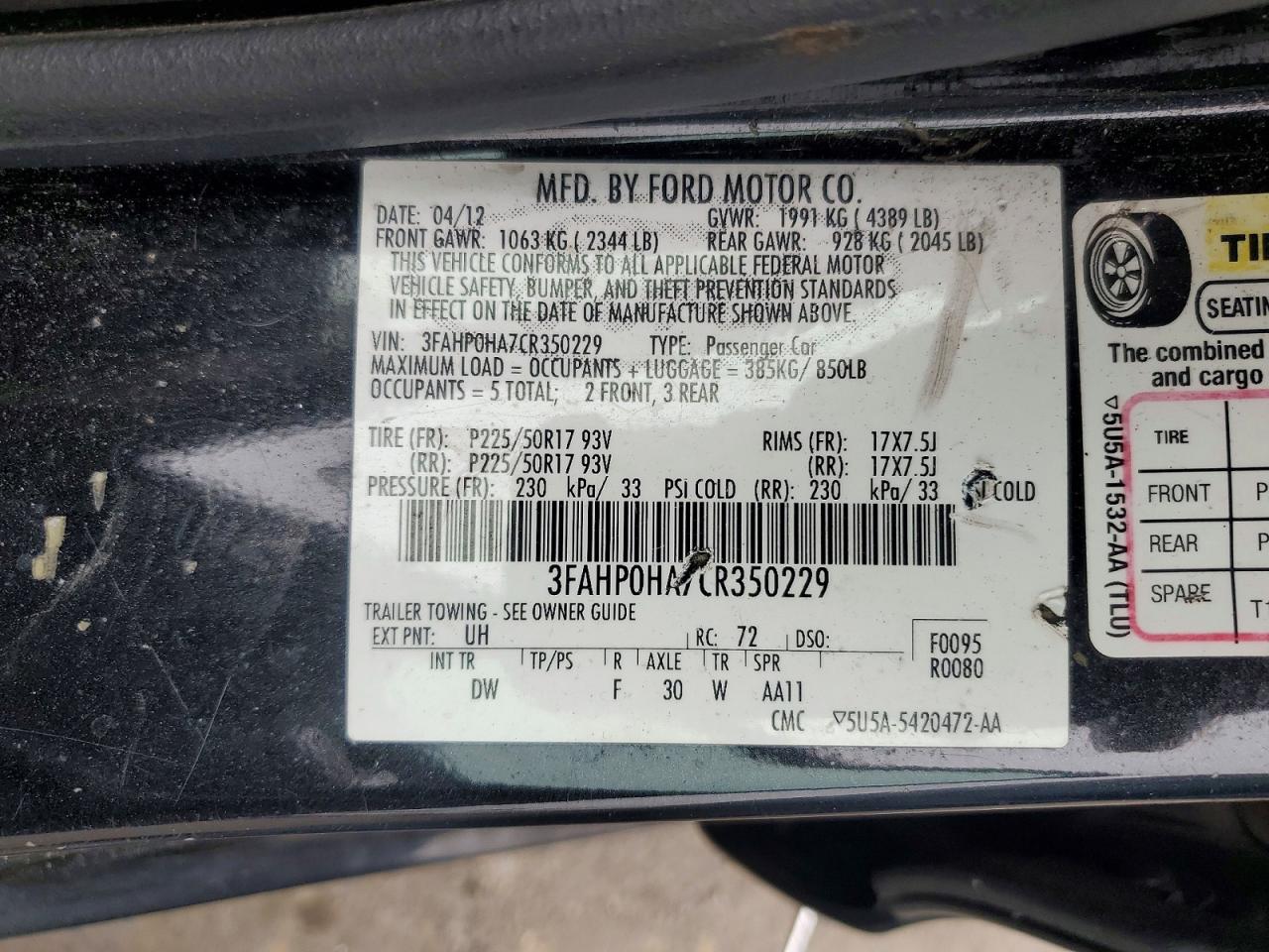 Ford Fusion Se