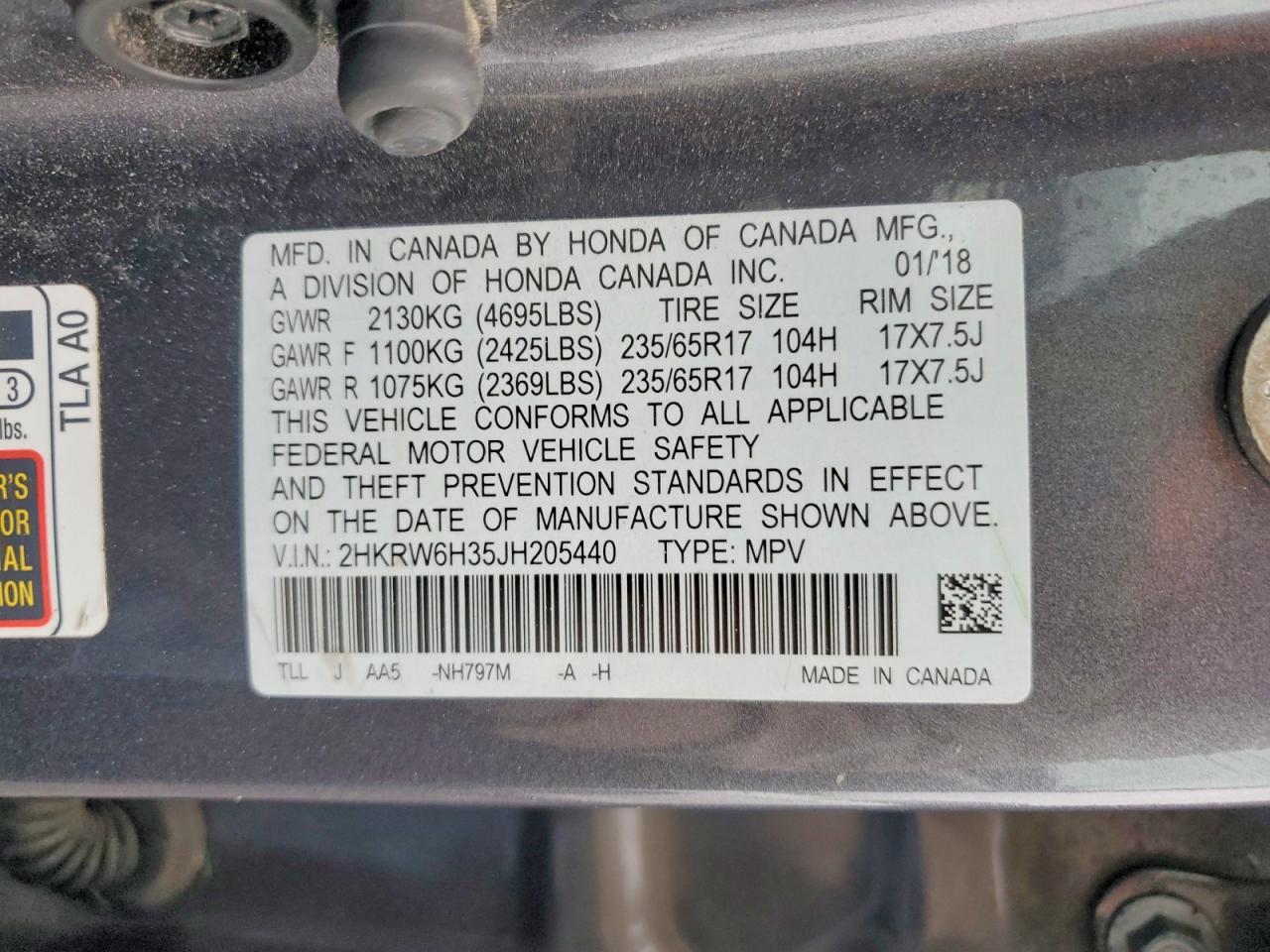 Honda Crv Lx