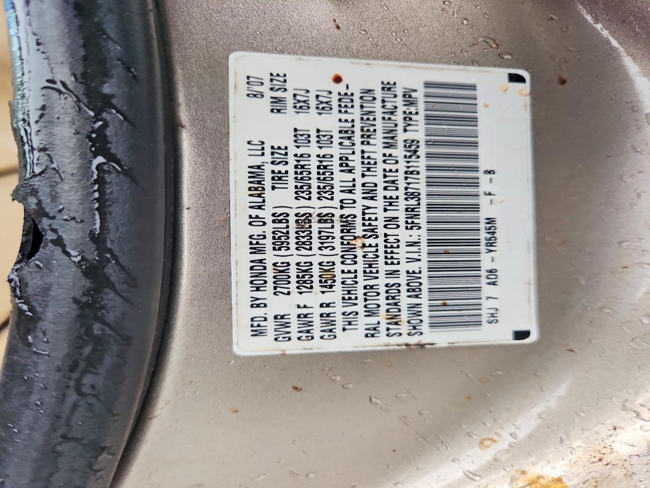 Honda Odyssey Exl