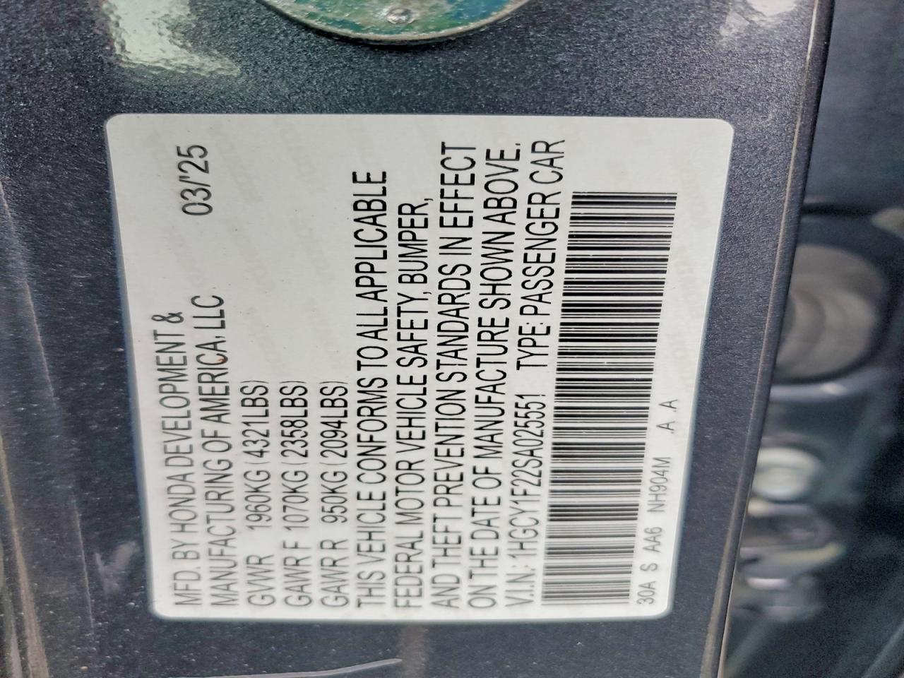 Honda Accord Lx