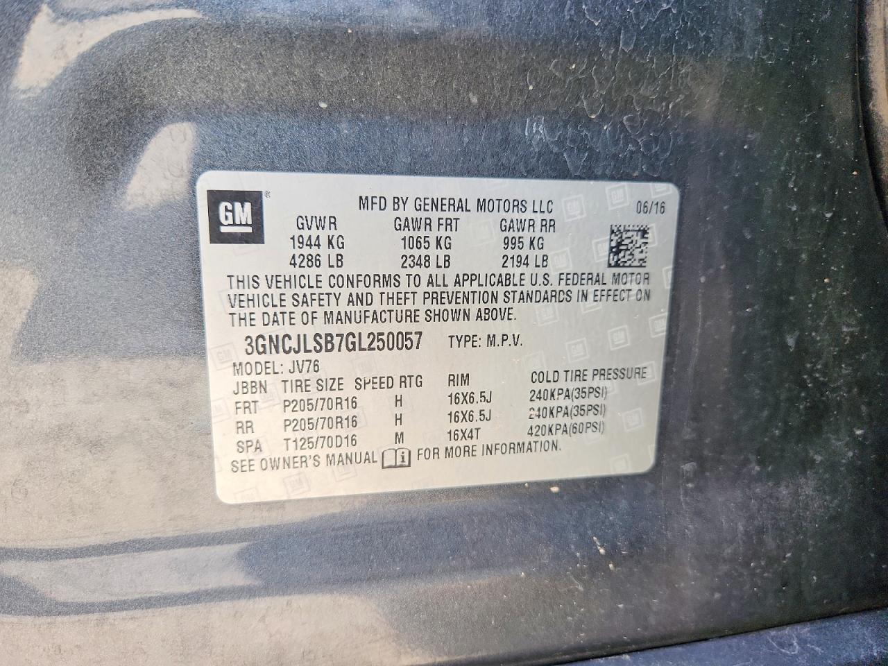 Chevrolet Trax 1lt