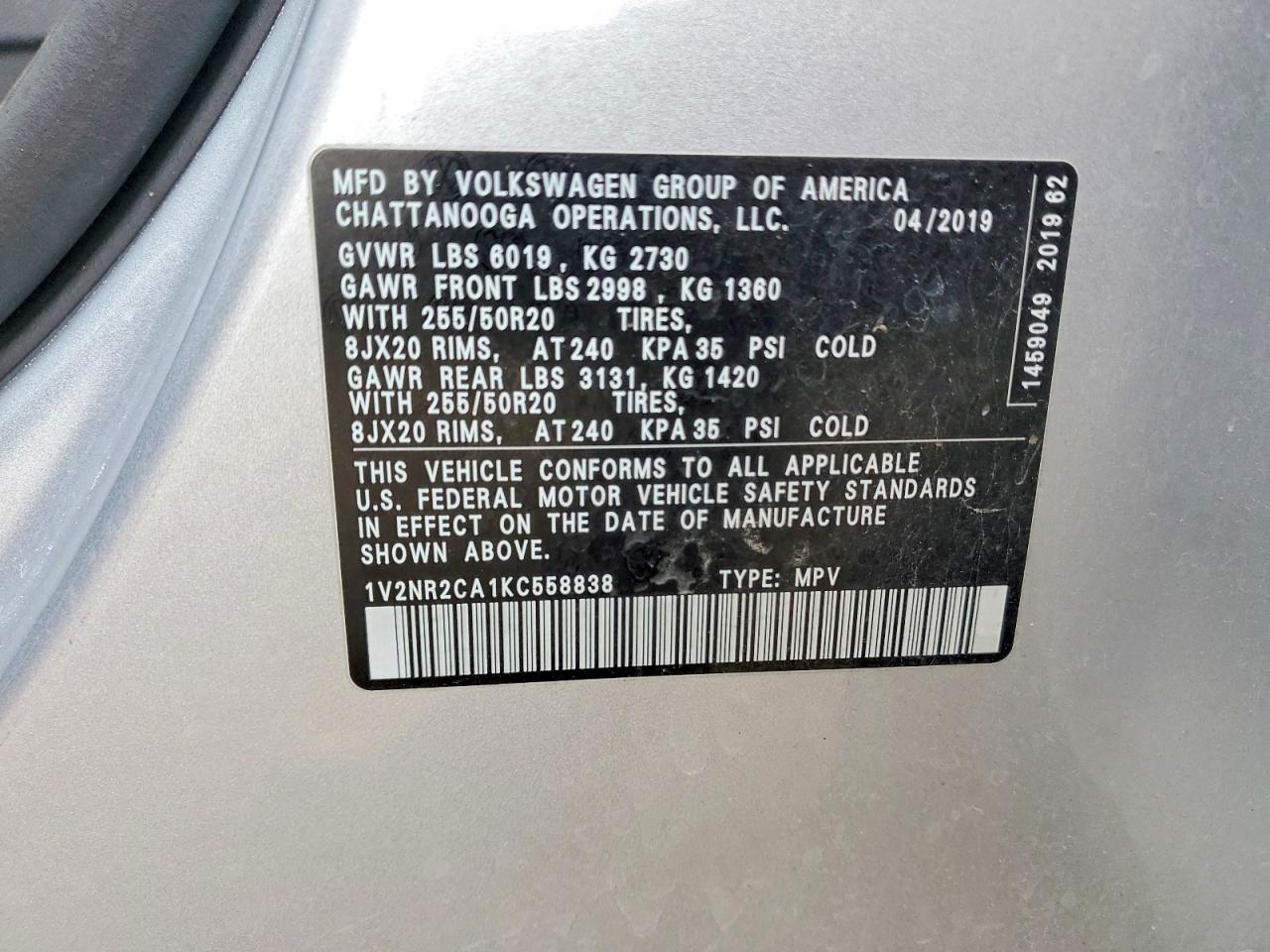 Volkswagen Atlas Sel Premium