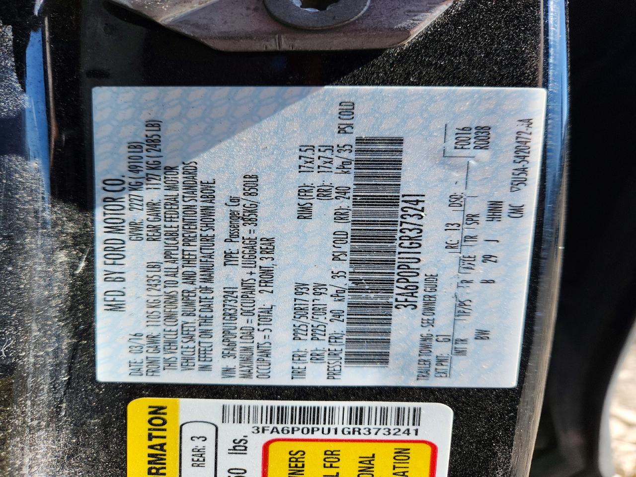 Ford Fusion Se Phev