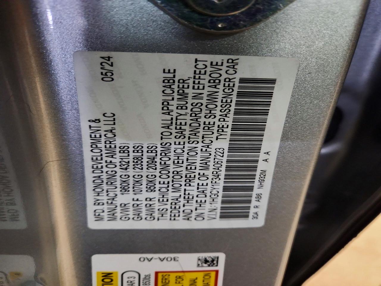 Honda Accord Ex