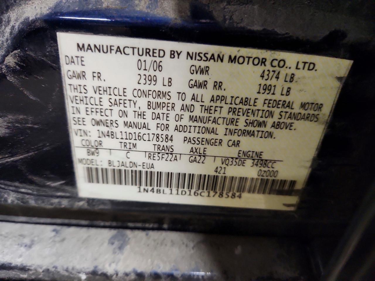 Nissan Altima 3.5 Se