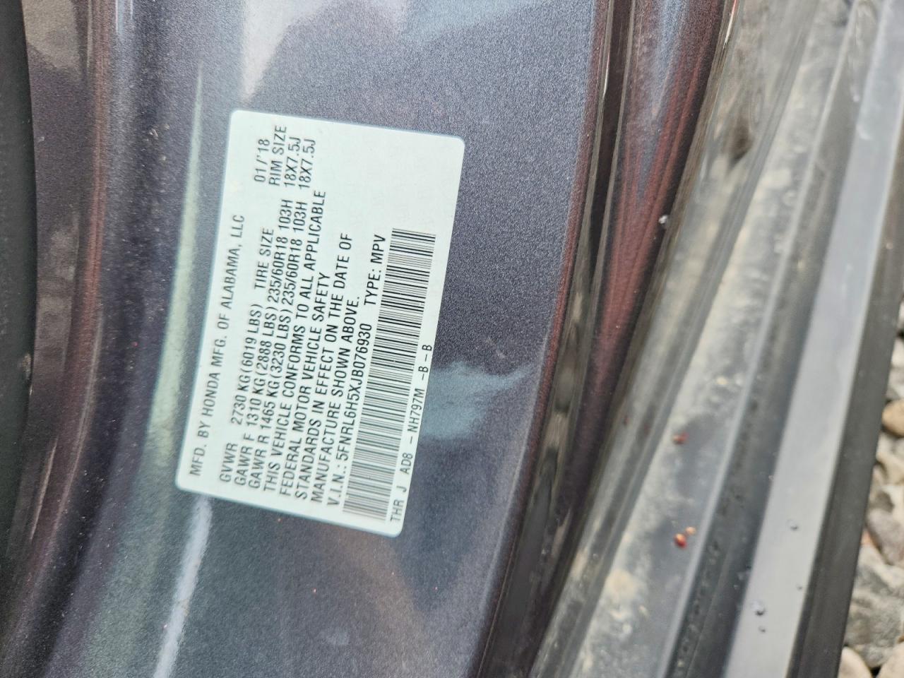 Honda Odyssey Ex