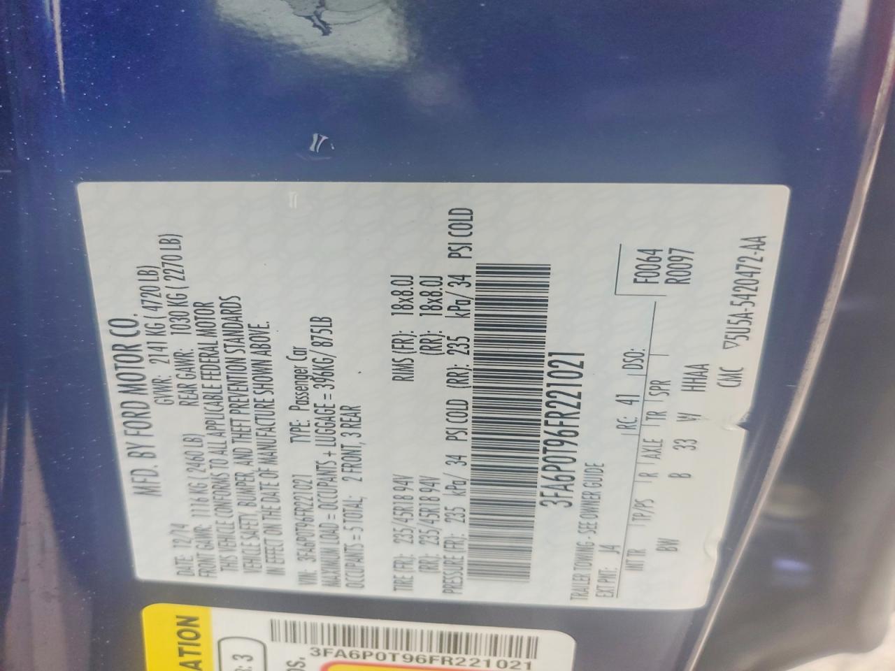 Ford Fusion Se