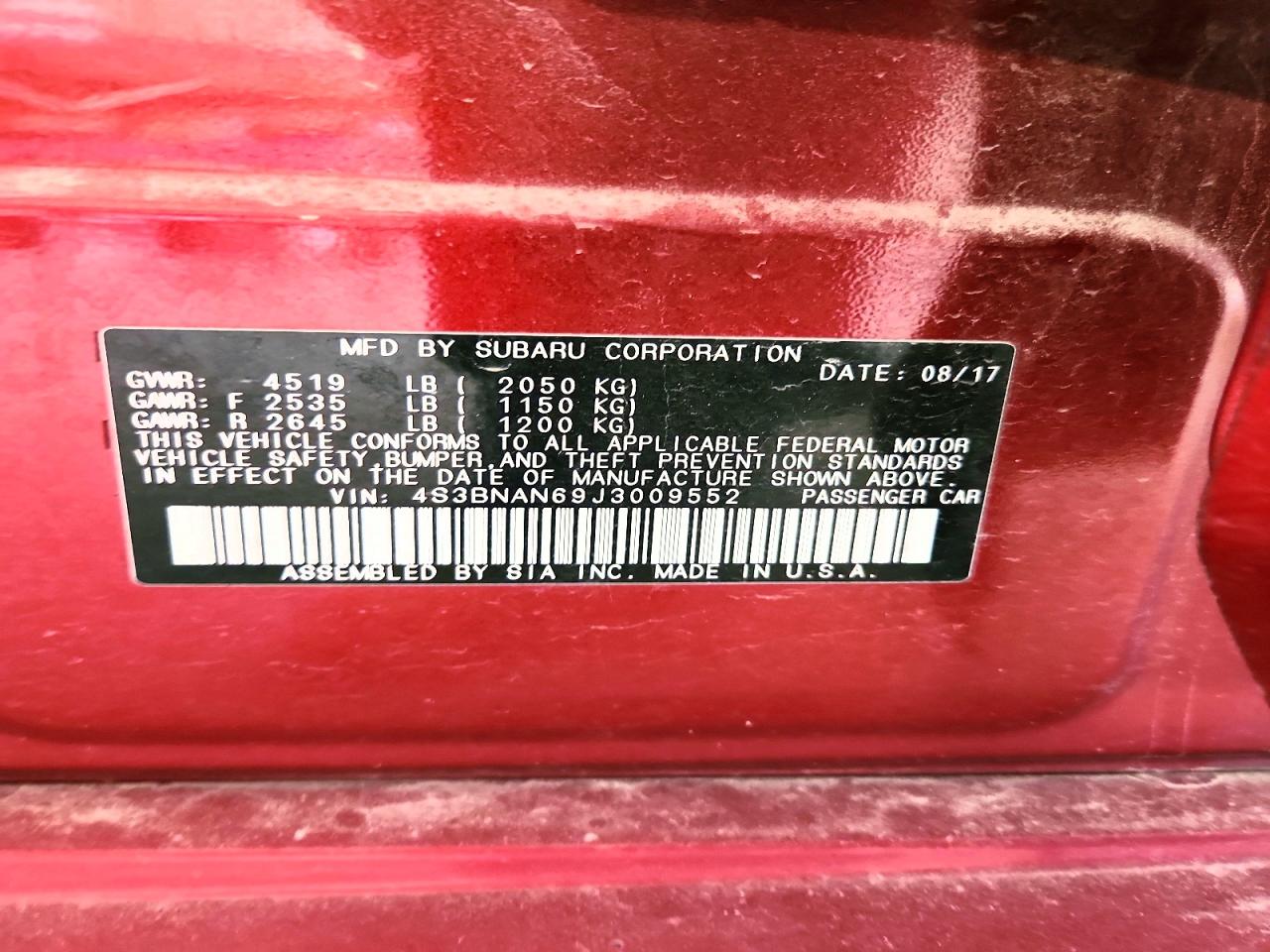 Subaru Legacy 2.5i Limited
