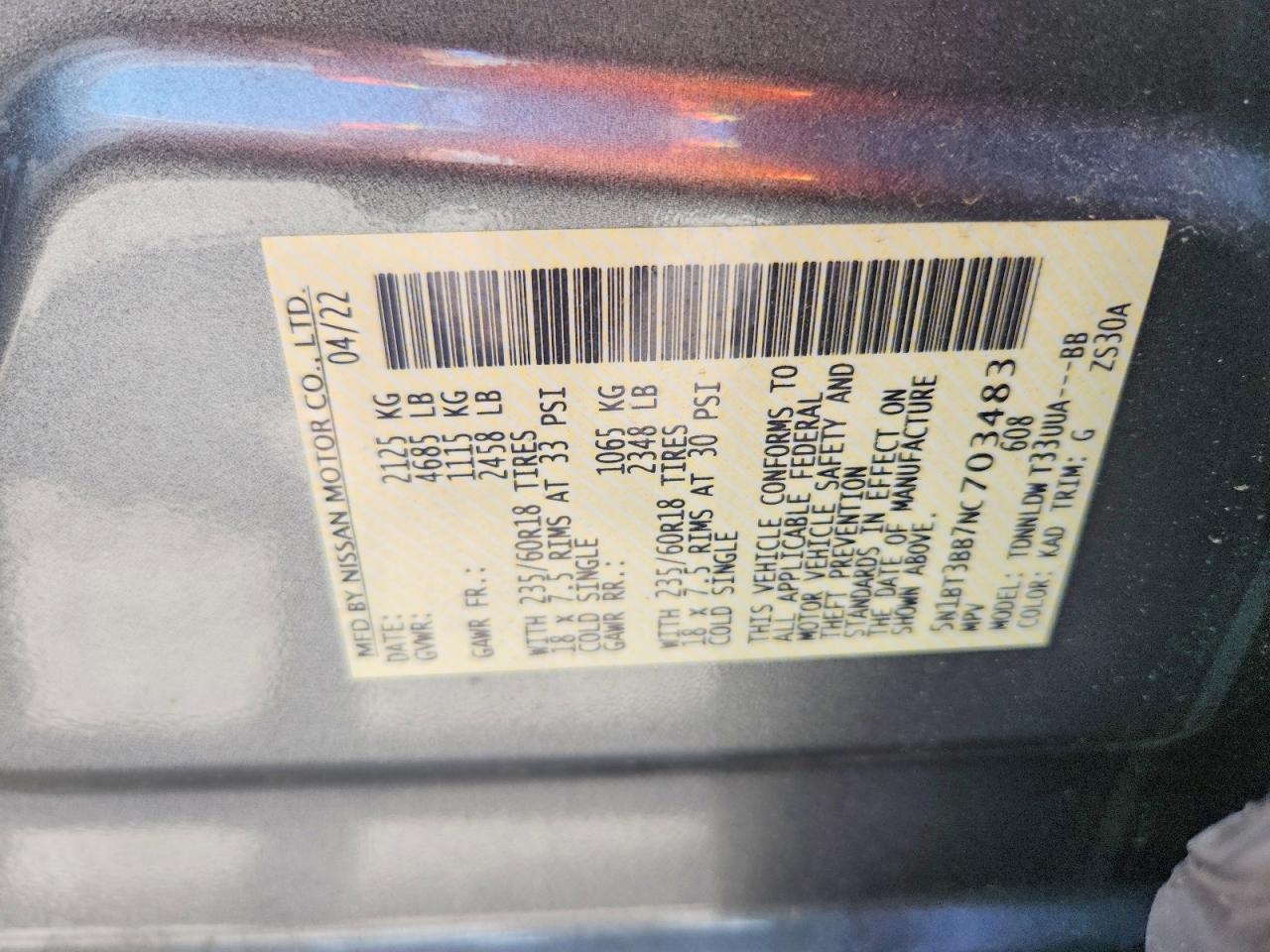 Nissan Rogue Sv