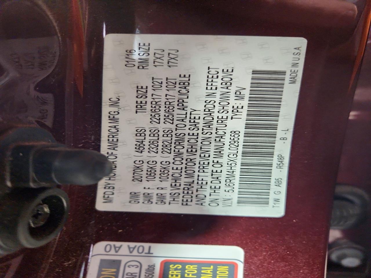 Honda Crv Ex