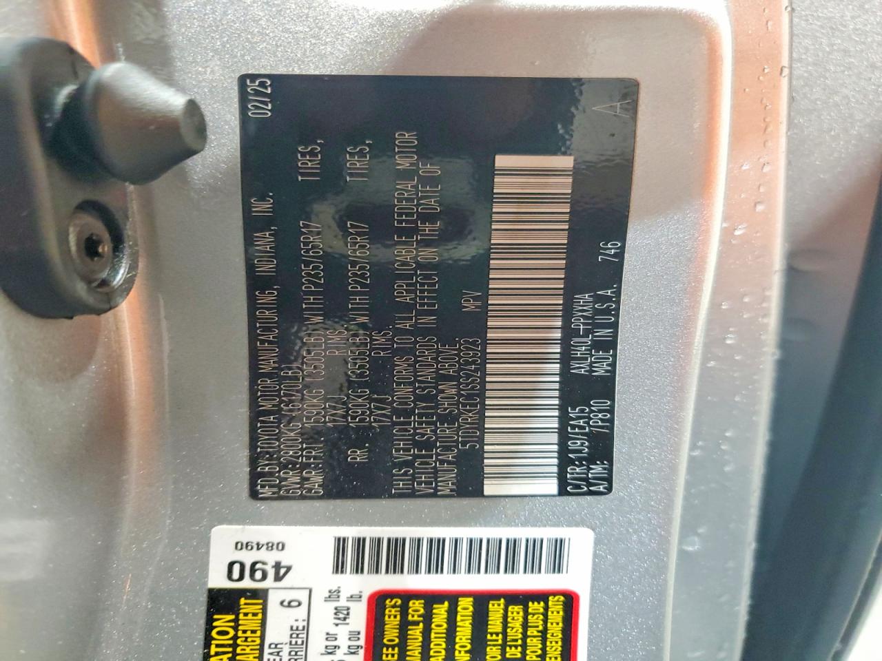 Toyota Sienna Xle 8-passenger