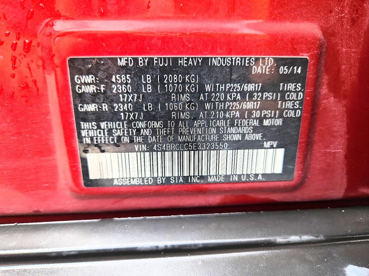 Subaru Outback 2.5i Limited