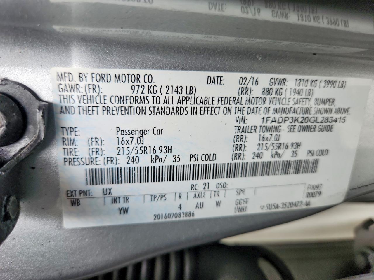 Ford Focus Se