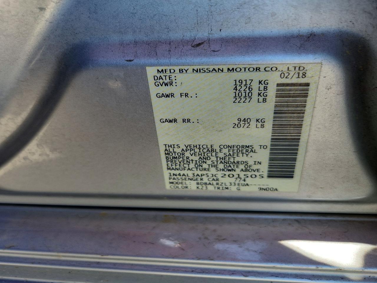 Nissan Altima 2.5 Sl