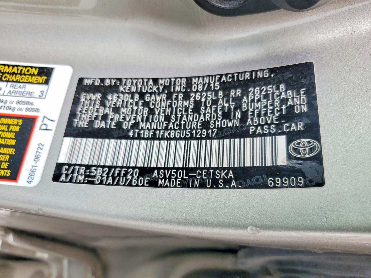Toyota Camry Se