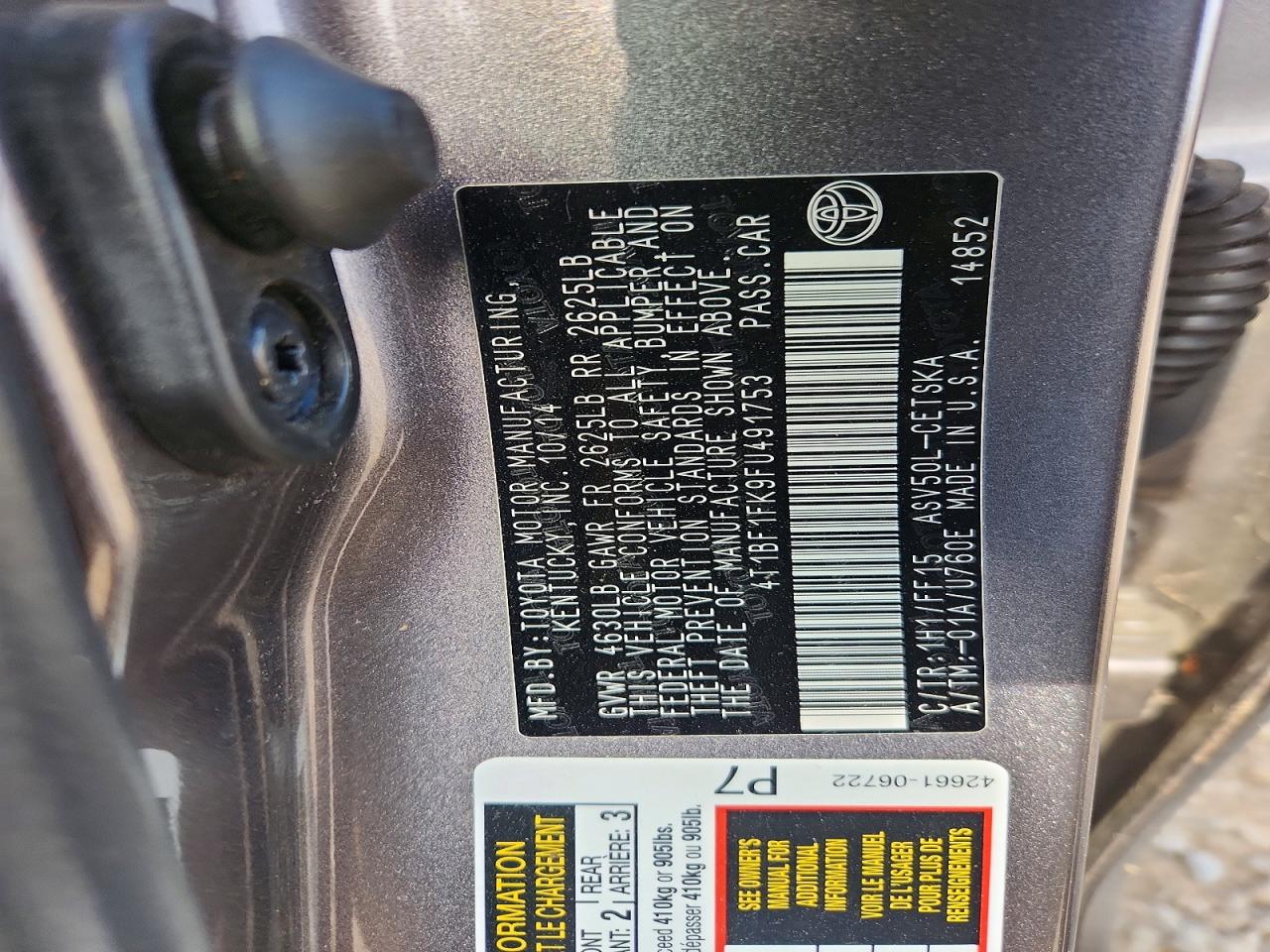 Toyota Camry Se
