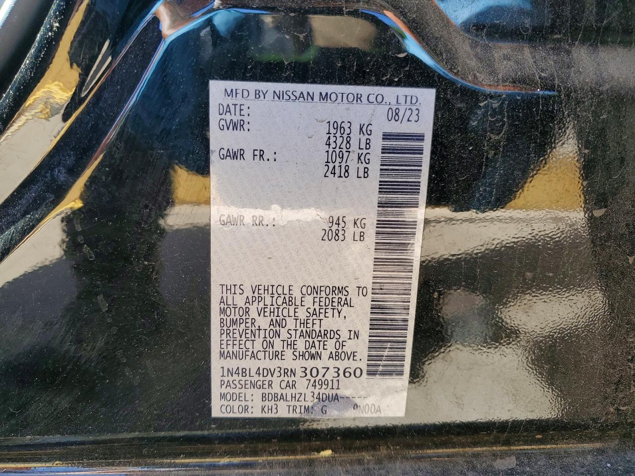 Nissan Altima Sv