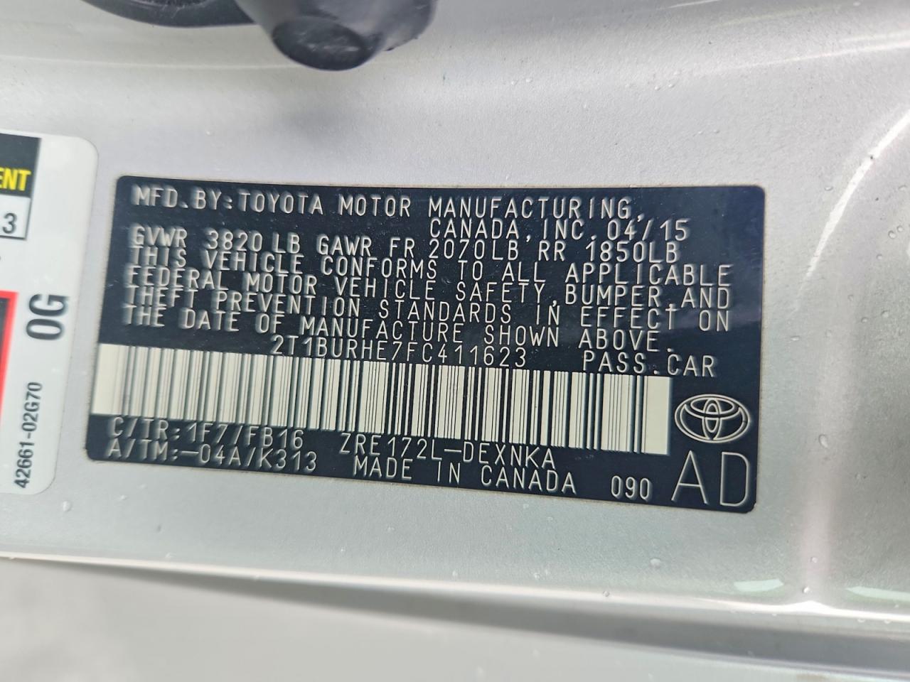 Toyota Corolla Le