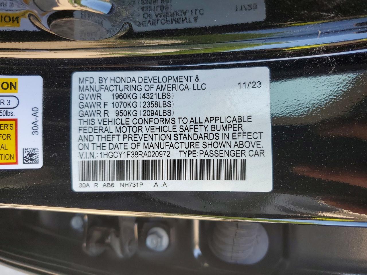 Honda Accord Ex
