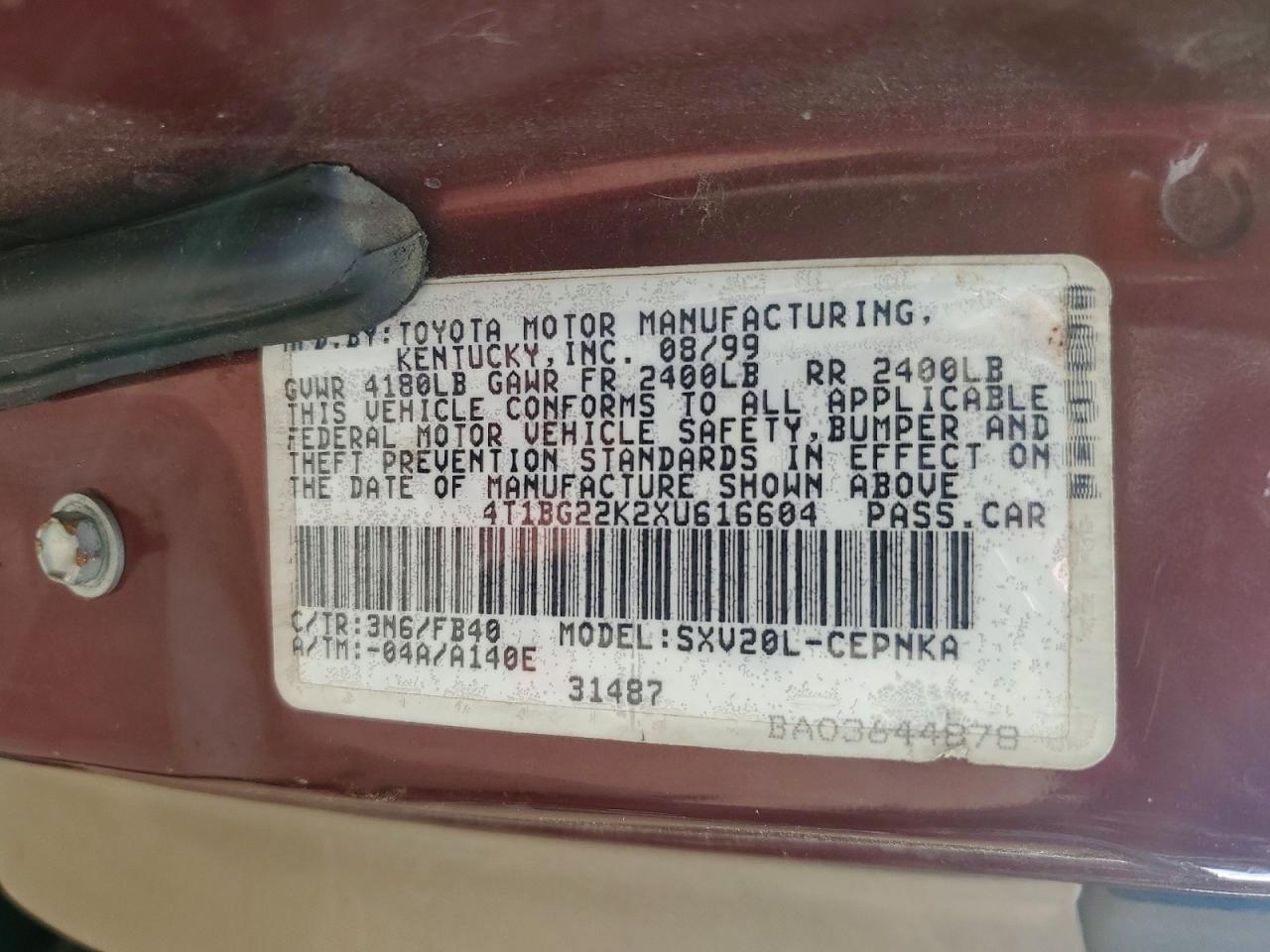 Toyota Camry Le