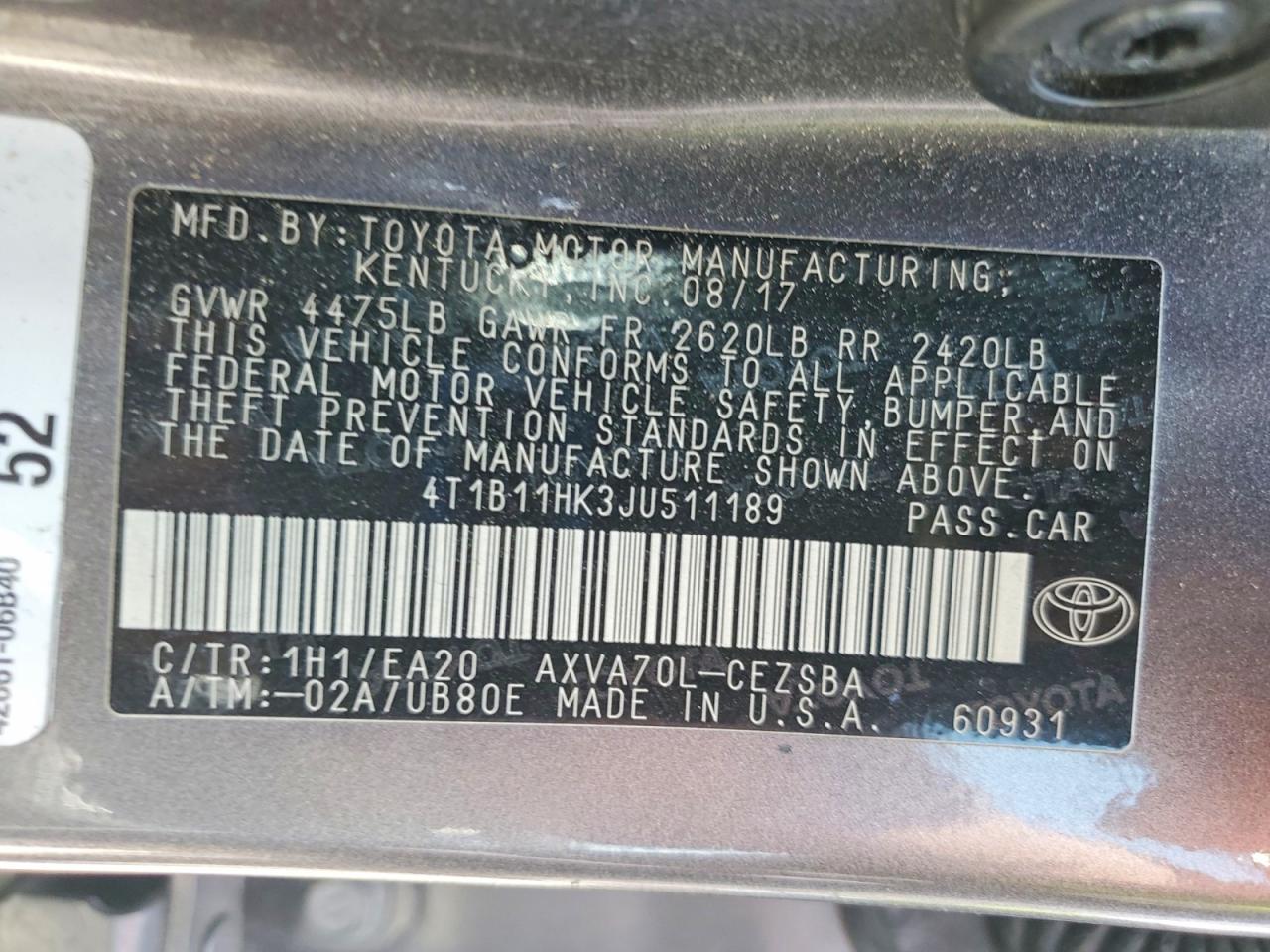 Toyota Camry Se