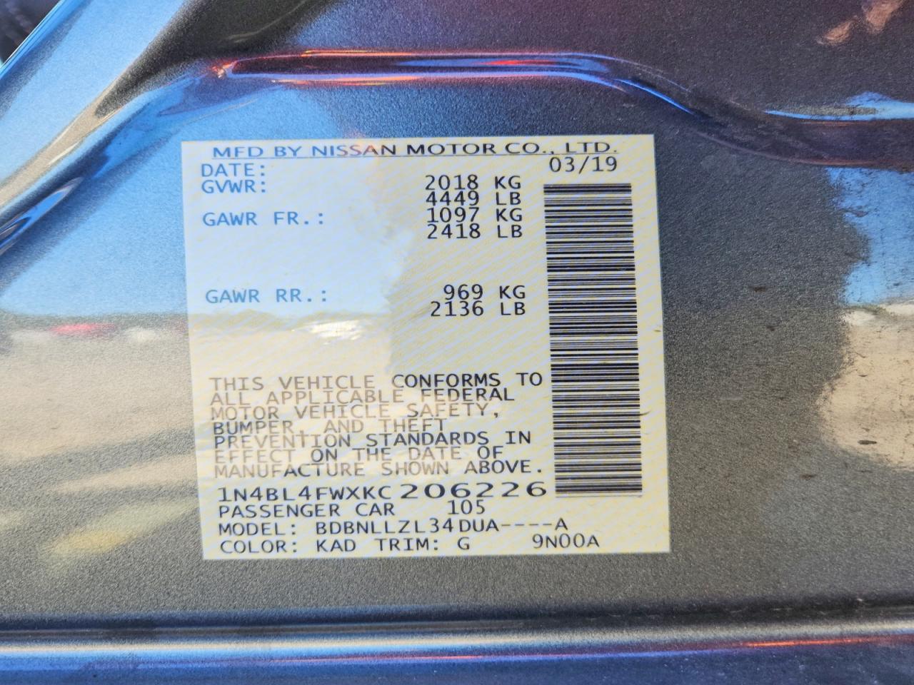 Nissan Altima Platinum