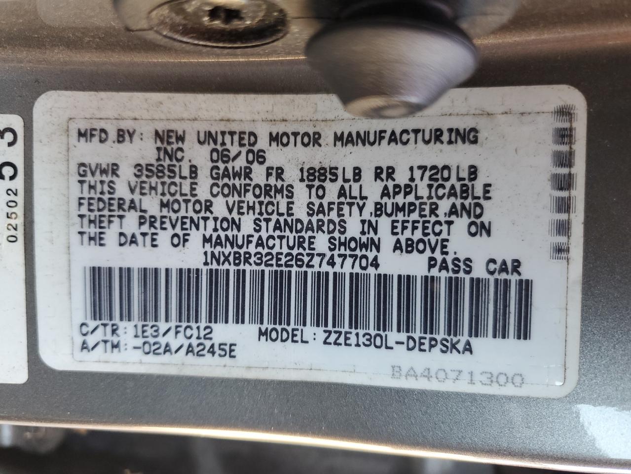 Toyota Corolla Ce