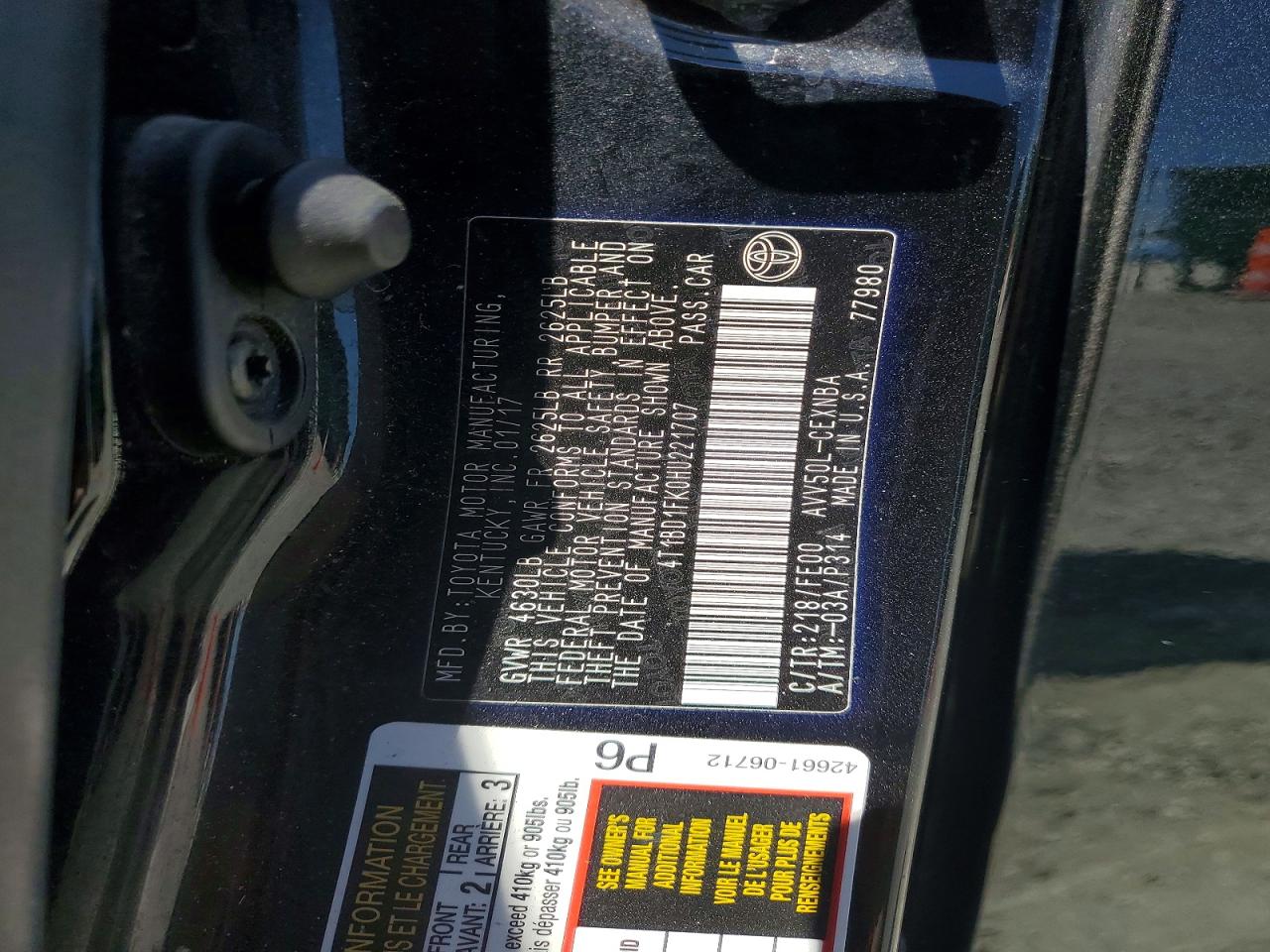 Toyota Camry Le