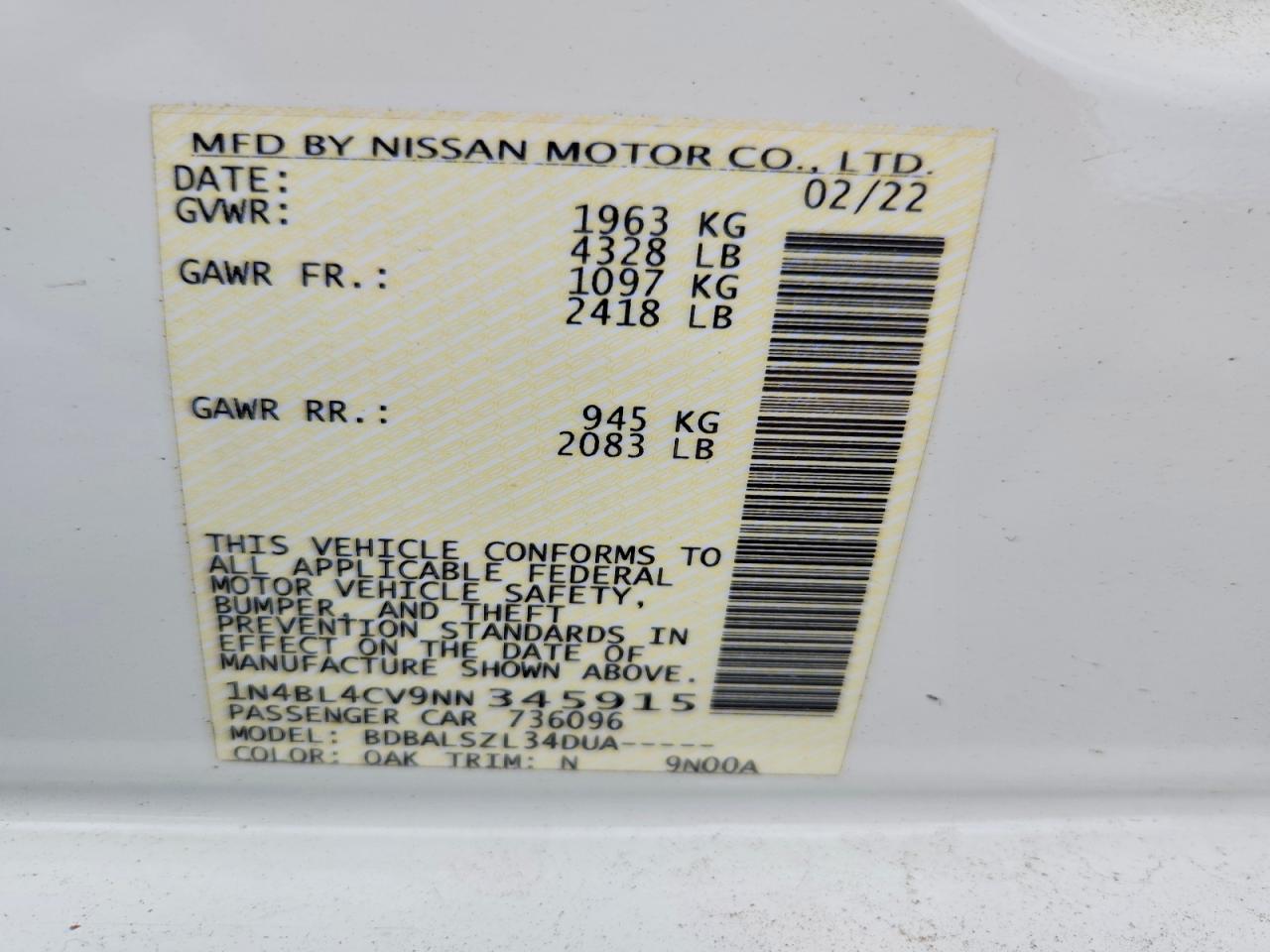 Nissan Altima Sr