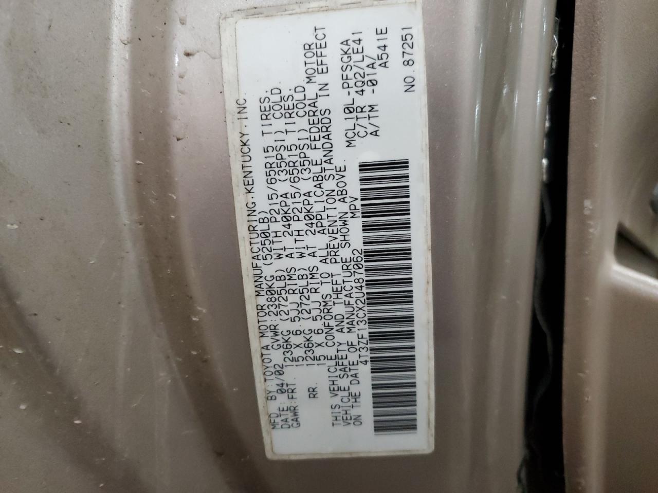 Toyota Sienna Xle