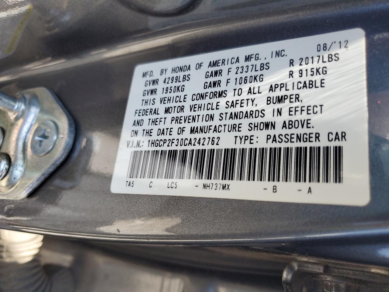 Honda Accord Lx