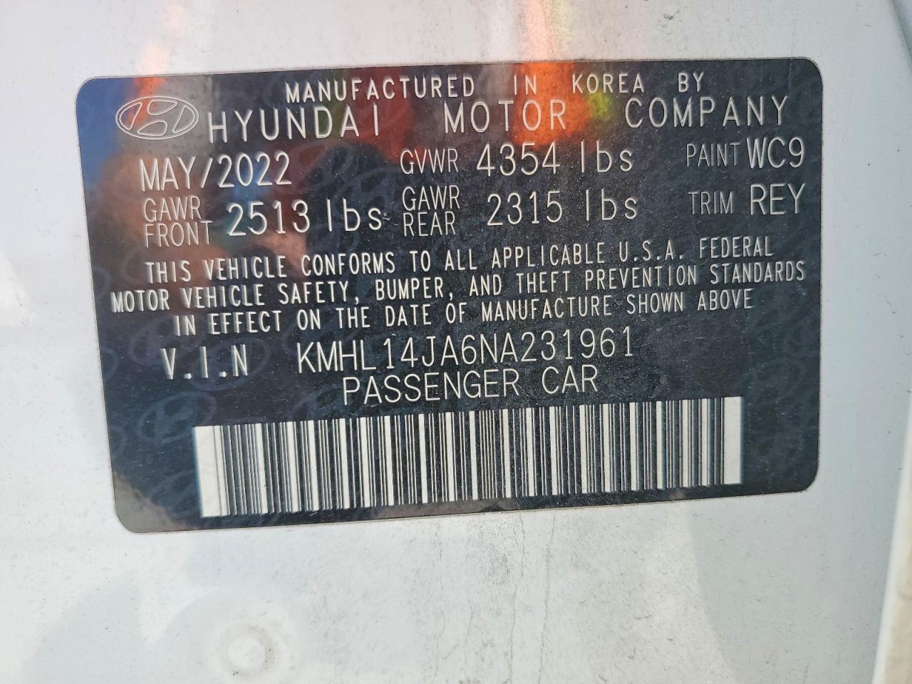 Hyundai SONATA Sel