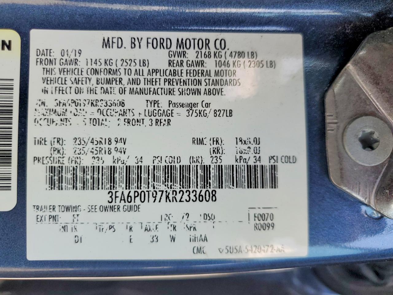 Ford Fusion Se