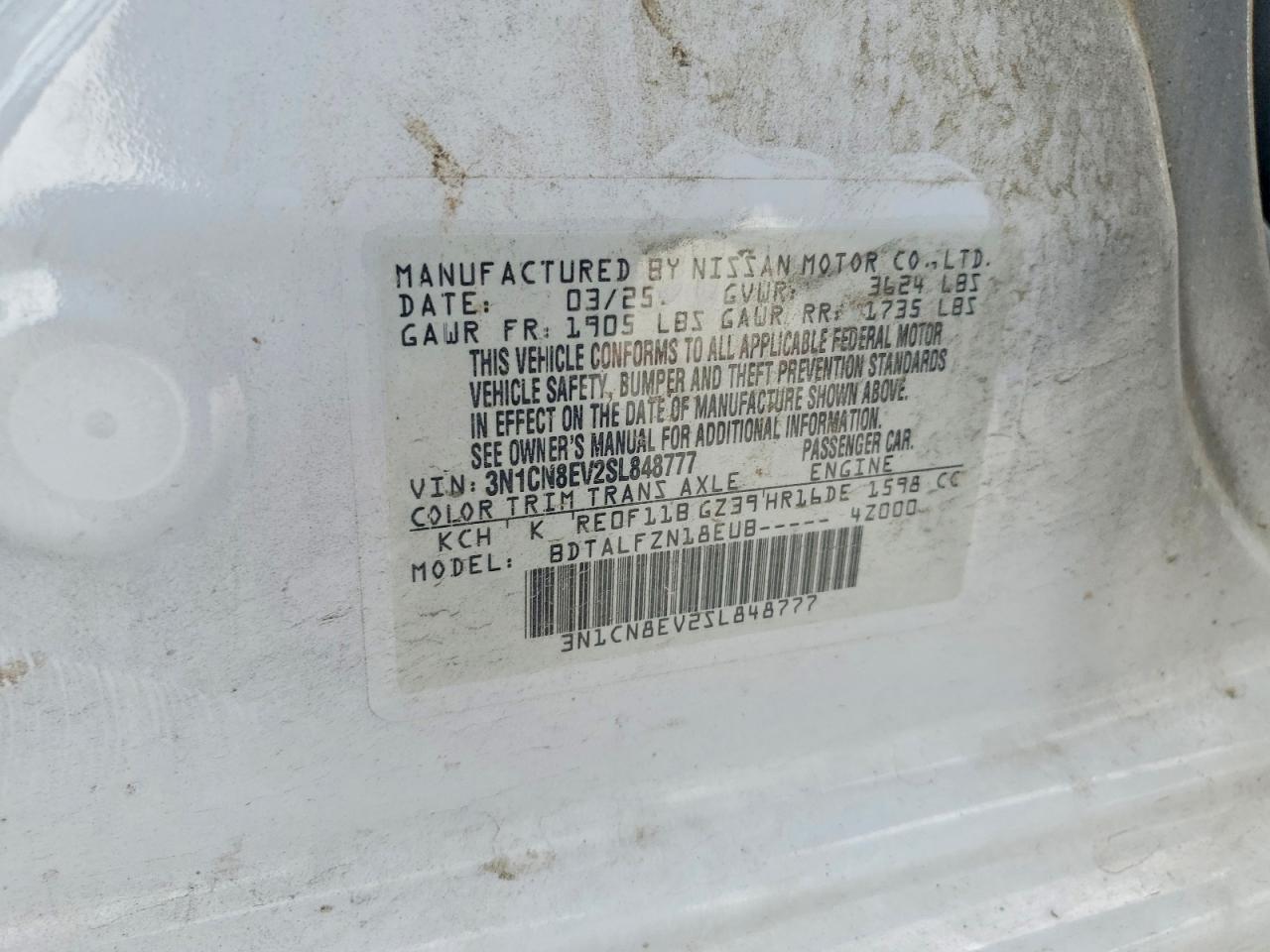 Nissan Versa Sv