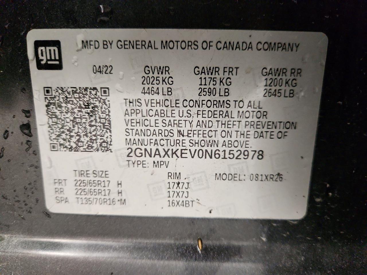 Chevrolet Equinox Lt